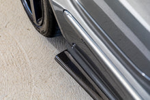 Load image into Gallery viewer, W211 E55 & E63 AMG Carbon Fiber Side Skirt Extensions