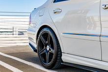 Load image into Gallery viewer, W211 E55 & E63 AMG Carbon Fiber Rear Bumper Splitter Extensions
